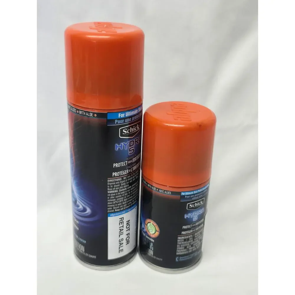 Schick Edge Shave Gel for Sensitive Skin with Aloe 7 oz & 2.75 oz Men's Shaving